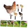 BESPORTBLE 1set Lawn Chicken Stake Garden Decoration for Yards Hen