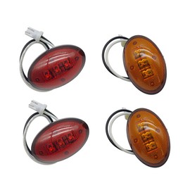 Pyladea Fender Marker Dually Bed LED Light Amber/Red Side Replacement For Ford F350 F450 1999 2000 2001 2002 2003 2004 2005 2006 2007 2008 2009 2010