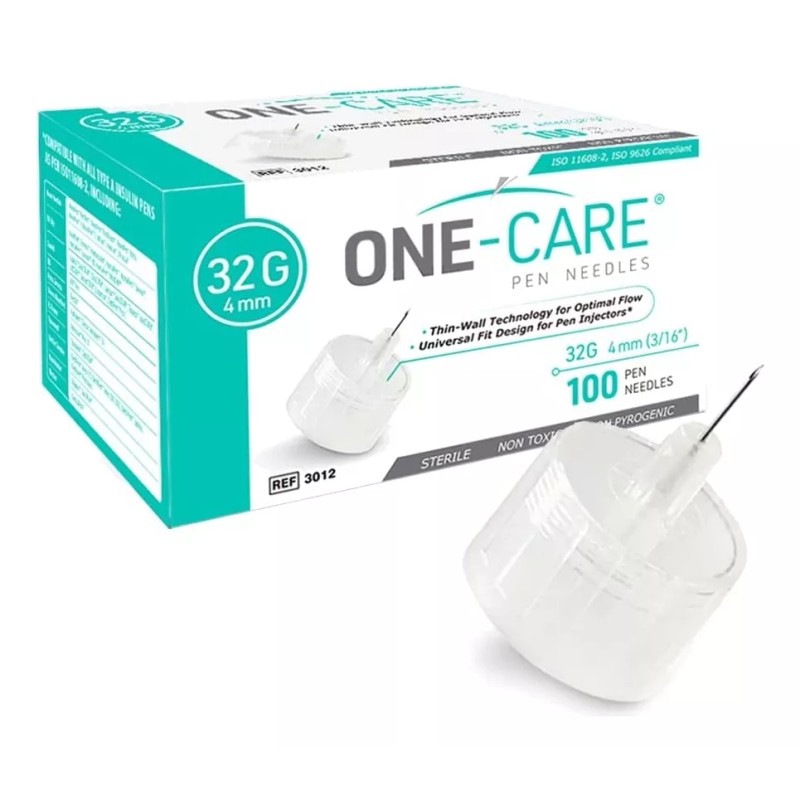 One-care - Agujas Para Bolígrafo De 1.13 Oz X 0.157