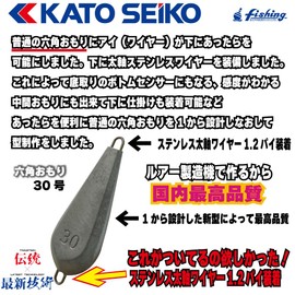 Hexagonal Weight, No. 30, Hexagonal Type-S, Oda Prototype, Lead, Made in Japan [KATO SEIKO]