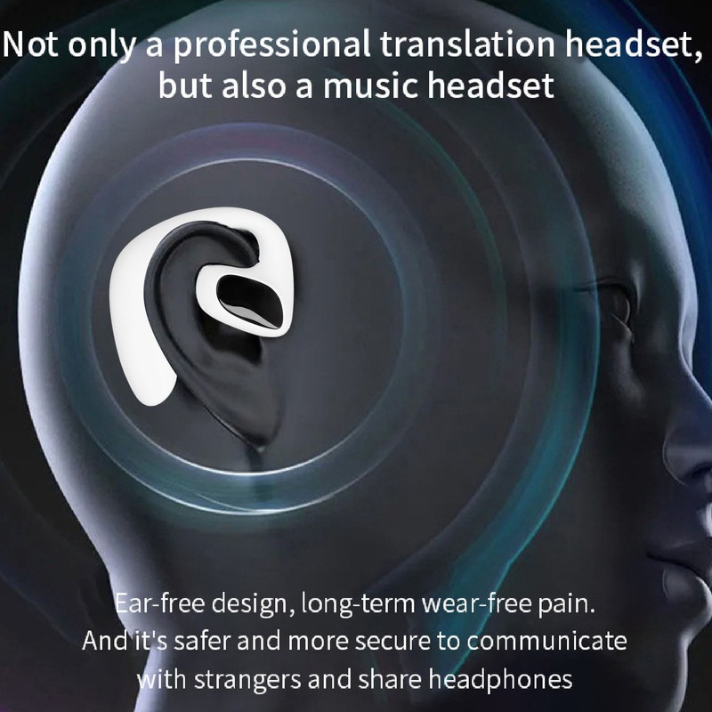 M8 Translation Earphone Support More Than 140 Languages Multicountry Translation