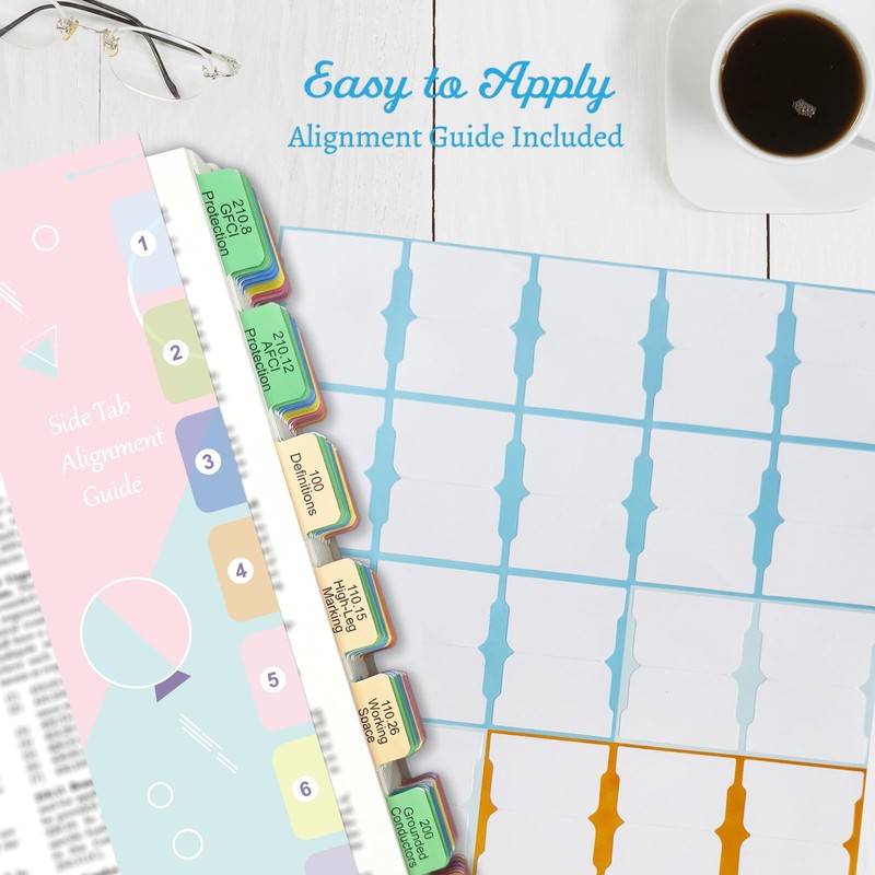 Reafanta Index Book Tabs for NEC 2026 Code Book, Side