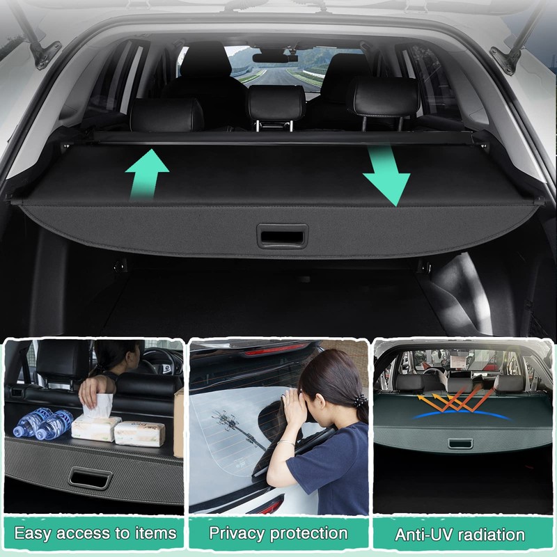 Powerty Cargo Cover for 2018-2024 VW Volkswagen Tiguan Accessories Trunk