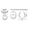 CcBello Commercial Heavy Duty Open Front Toilet Seat Without Cover,