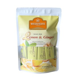 Lemon Ginger Tea, Spicy ginger and lemon fragrance, without added color and preservatives, ideal for hot and cold drinks, portable lemon ginger tea bag with honey