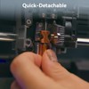 2PCS 0.4mm AD5X Nozzle,Quick-Swap Copper Alloy Hardened Steel 3D Printer
