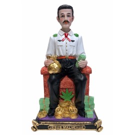 Gigi's Classy Kids 10" Inch Statue Bust of Jesus Malverde, Sinaloa Figurine, Mexico Imagen Estatua Figure