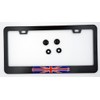 Great Britain British Flag Metal Black Aluminium Car License Plate