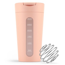 Freyja Protein Shaker, Small, 13.5 fl oz (400 ml), Slim, Compact, Dishwasher Safe, Stylish, Cute, Leak Proof, Pink, Japanese Brand, For Women (Pink)