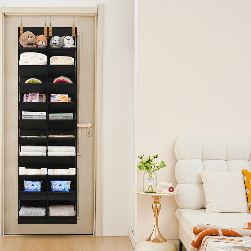 Euct 20-30 Pairs Over the Door Shoe Organizer, 10-Tier Hanging