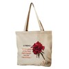 Tote Canvas Daily Shopping Bag for Groceries. Eco-friendly Reusable Natural