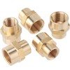 LTWFITTING Brass BSP Pipe Fitting 3/8-Inch x 1/4-Inch Female BSPP