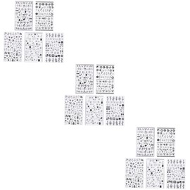 Housoutil 30sheets Flower Nail Art Stickers for Fingernail Decor Floral Designs for Parties Cosplay and Gatherings Easy Application for Creative Nail Art