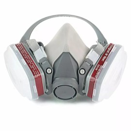 Unbranded 7 in 1 Half Face Gas Mask Facepiece Spray Painting Respirator Earplugs For 6200