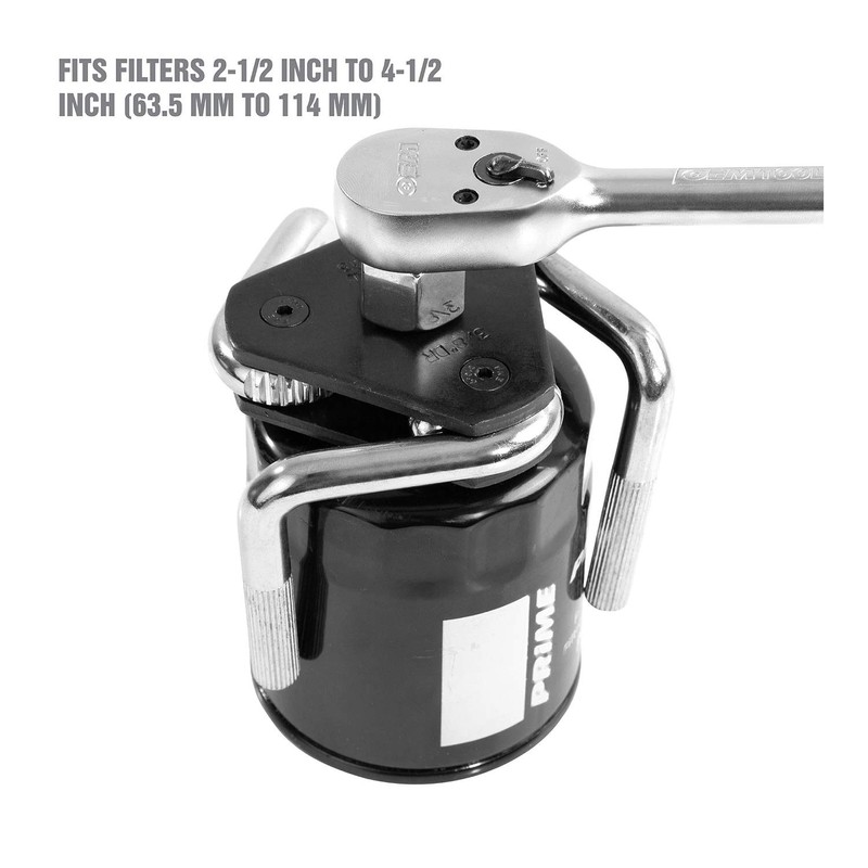 OEMTOOLS Adjustable 3 Jaw Oil Filter Wrench, Fits 2-1/2" to