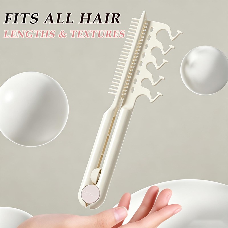 MIUPOO 2 In 1 V Shape Volumizing Hair Comb, Root