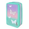 Scooli - Tripledecker Butterfly Wishes Pencil Case - Large Pencil