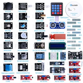 ELEGOO Upgraded 37-in-1 Sensor Module Kit Compatible with Arduino IDE with Instructions for Electronics Projects