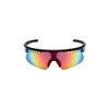 Occhiali Aloha lenti a specchio rosso unisex nero