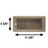 Hartford Ventilation 4" x 10" Floor Vent Covers Brown 6