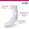 Men's Diabetic Cotton Crew Socks - Loose Fitting Non-Binding Top