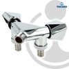 tecuro -22273 Double Device Valve with 2 Outlets Shiny Chrome-Plated
