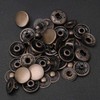 Snap Fastener Kit, 50 Set Brass Snap Buttons for Leather