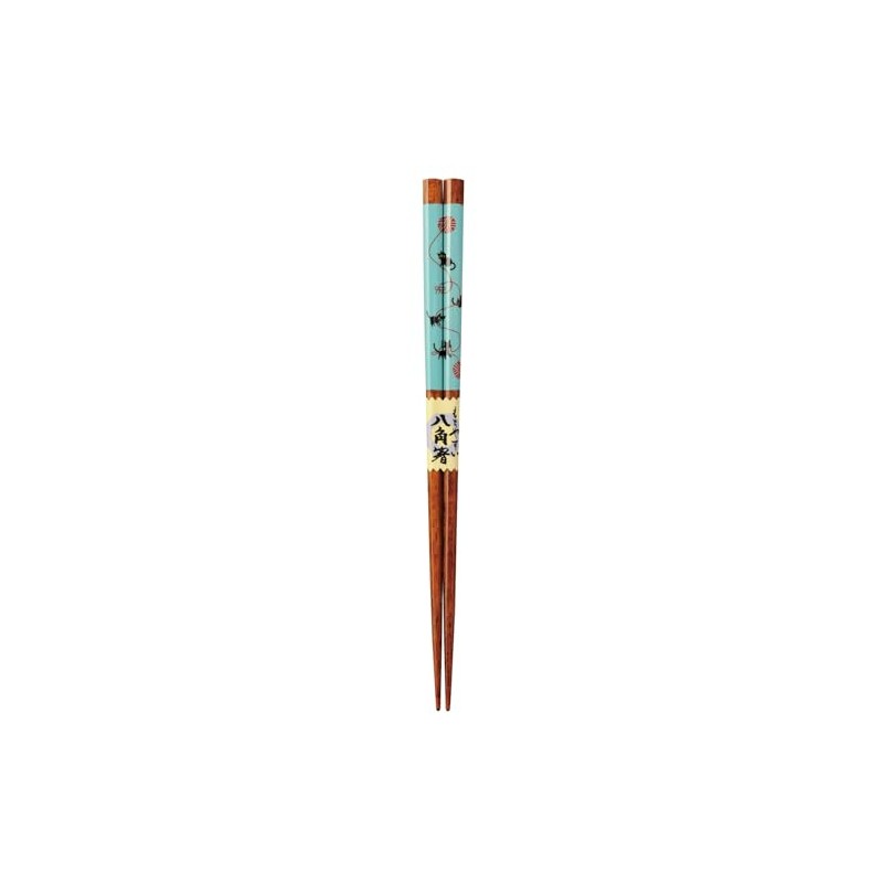 Kawai 802848 Chopsticks Octagonal Mari and Cat Blue 802.5 cm