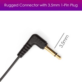 Remtise 3.5mm Receiver/Listen Only Headset Single Wire Earhook Earpiece for Two-Way Radios/Walkie Talkie Speaker Mics (Blue)