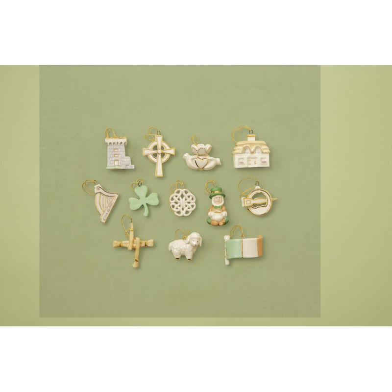 Lenox 819668 Luck of the Irish 12-Piece Ornament Set, St.