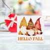 Fall Decor Hello Fall Wooden Box Sign Gnomes Fall Decorations