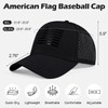 LiuSuper Black American Flag Hat Men Women Oversize XL XXL