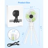 ECLIP Portable Stroller Fan, LED Display, 4 Speeds, Flexible Tripod