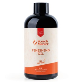 SCORCH MARKER Cutting Board Oil - Food Safe Butcher Block & Wood Finishing Oil Conditioner, Made with Food Grade MCT Oil, for Kitchen Utensils & Wood Crafts, Mineral Oil-Free (8OZ)
