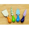 Zassenhaus "Easy Cut" Cheese Knife Set In 4 Assorted Colors
