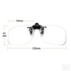 sTc Clip-on Flip Up Rimless Magnifying, Suitable for Reading Glasses,