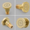 Brass Round Shower Body Spray Jets 4 Pack, HOMEDEC Spa