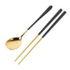 Spoon and Chopsticks Set 2Pcs Korean Chopsticks Spoons Stainless Steel