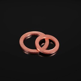 waves Copper Ring Crush Washer Gasket Set M6 M8 M10 M12 M14 M16 M18 M20 8 Size Total 80 Pieces