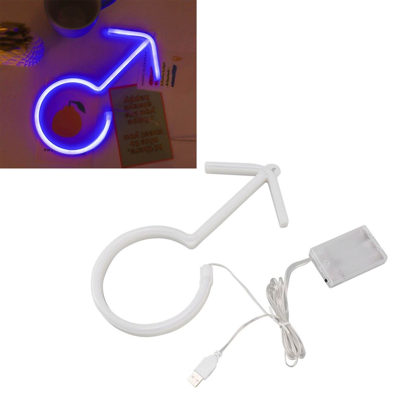 LED Neon Boy Sign Bright Blue Lighting Night Light Home