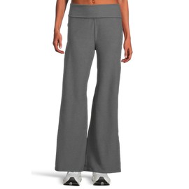 Beyond Yoga Womens Spacedye Foldover Wide Leg Pants True Gray Heather LG (US Women's 10-12) One Size