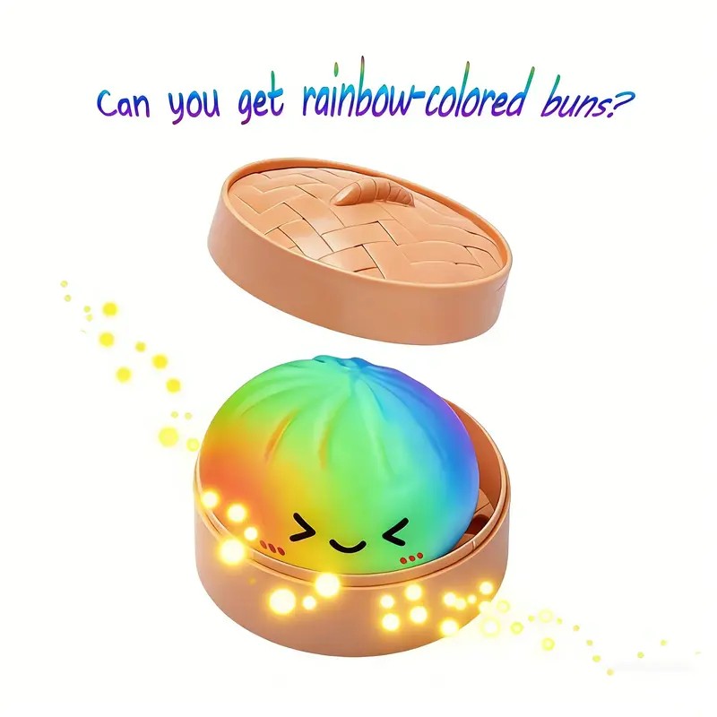 Expressive Dumpling Squishy Blind Box, Soft TPR Sensory Fidget Squeeze