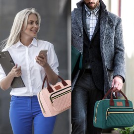 Genteen Lunch Box for Women,Insulated Adult LunchBox for Women,Reusable Cute Lunch Bags for Work,High Capacity Cooler BagTote for Work Girls Office Picnic School-Lake Green