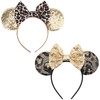 Mouse Ears Bow Headbands Glitter Party Decoration Cosplay Costume for