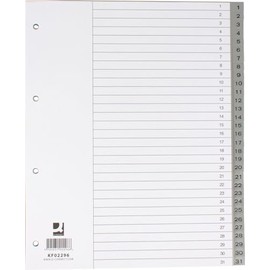 Q-Connect Number Register Grey