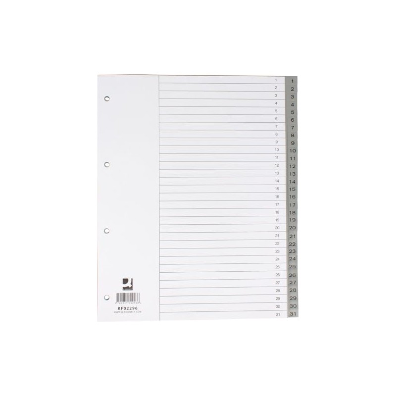 Q-Connect Number Register Grey