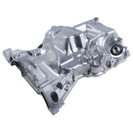 ZZDSNJ 264-271 Engine Oil Pan with Drain Plug Compatible with 2016-2020 Honda Civic Replace #112005BAA00