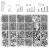 Kindroufly 1285 Pieces M2 M2.5 M3 M4 Countersunk Head Socket