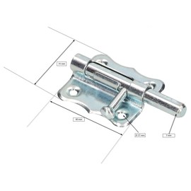 KOTARBAU® Door Bolt 40 mm Lock Bolt Locking Sliding Bolt Gate Bolt Furniture Bolt