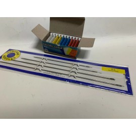 C.S. Osborne No. K-5 - Straight Rd. Point Needle Card (MPN #15018) + Chalk